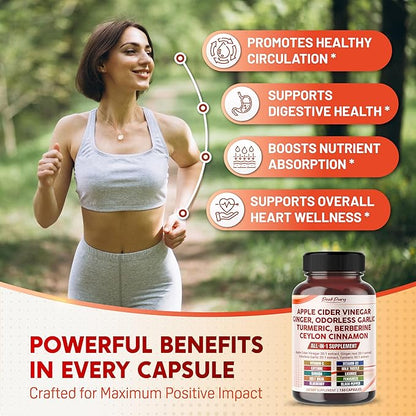 Apple Cider Vinegar 9000mg Ginger 1000mg 600mg Turmeric 1000mg Berberine 600mg -