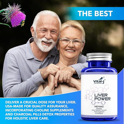 21-in-1 Liver Support Supplement, Liver Cleanse 60 Capsules