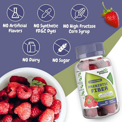 Mixed Berry Flavored Prebiotic Fiber Gummies