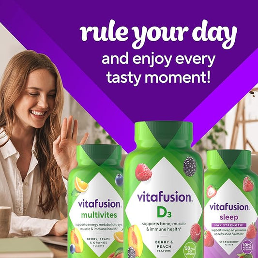 Vitafusion Vitamin D3 Gummy Vitamins 50 mcg 75 Day 150 Count