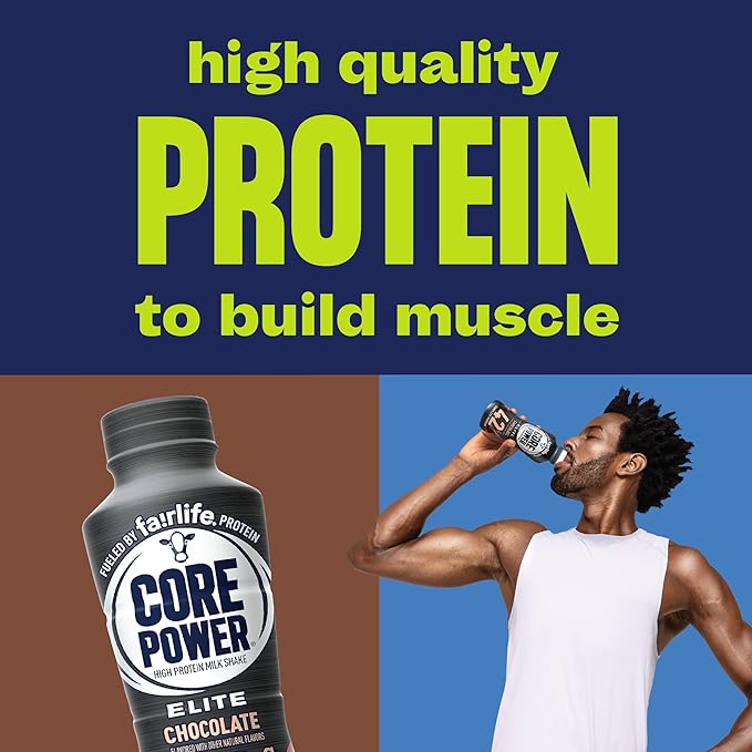 Core Power Elite High Protein Shake (42g), Chocolate, 14 Fl