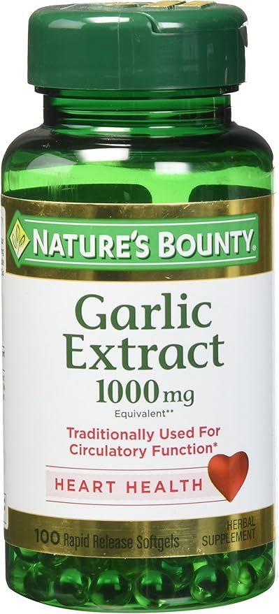 Nature's Bounty Garlic Extract 1000 mg,100 4)