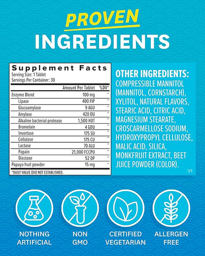 Zenwise Health Papaya Digestive Enzymes 30 Count