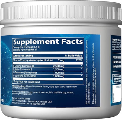 MRM - BCAA + G 180g Ultimate Recovery Formula â€“ Lemonade 180 g