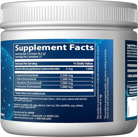 MRM - BCAA + G 180g Ultimate Recovery Formula â€“ Lemonade 180 g