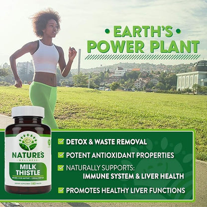 Milk Thistle - 180 Count - 1350 mg 60 servings