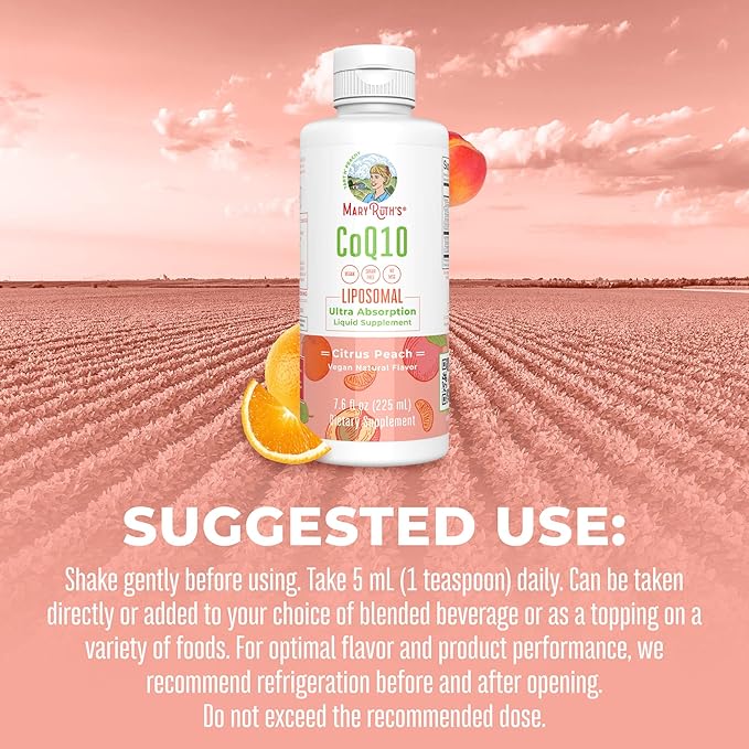 MaryRuth Organics Liquid Vitamin Q10 Heart 7.6 Fl 45 Servings