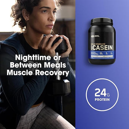 Optimum Nutrition Gold Standard 100% Micellar Casein Protein Powder, Slow Digesting, Helps Keep You Full, Overnight Muscle Recovery, Cookies and Cream, 1.81 Pound (Packaging May Vary)