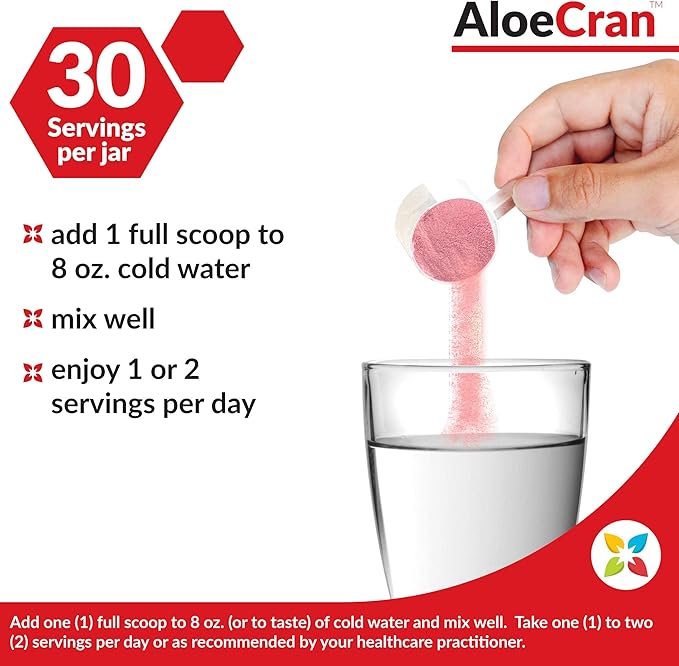 Aloe-Cran Sugar Free Drink Mix Supplement| 60 Servings
