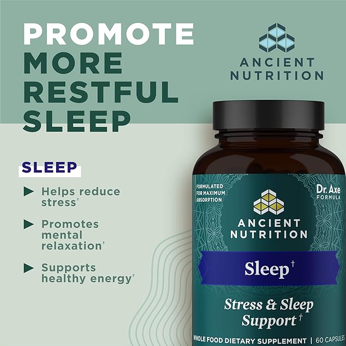 Ashwagandha for Sleep Support by Ancient 60 Capsules