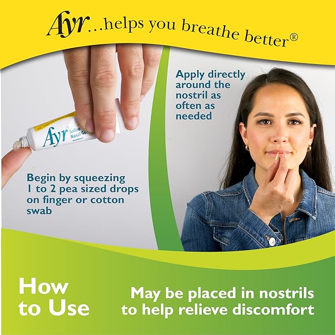Ayr Saline Nasal Gel, With Soothing 0.5 Ounce 1)