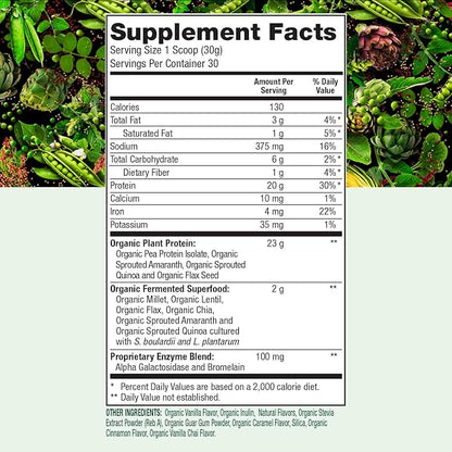 PlantFusion Complete Organic Protein Powder 2 lb