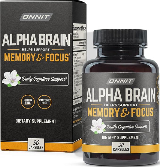 ONNIT Alpha Brain Premium Nootropic Brain 30 Count,