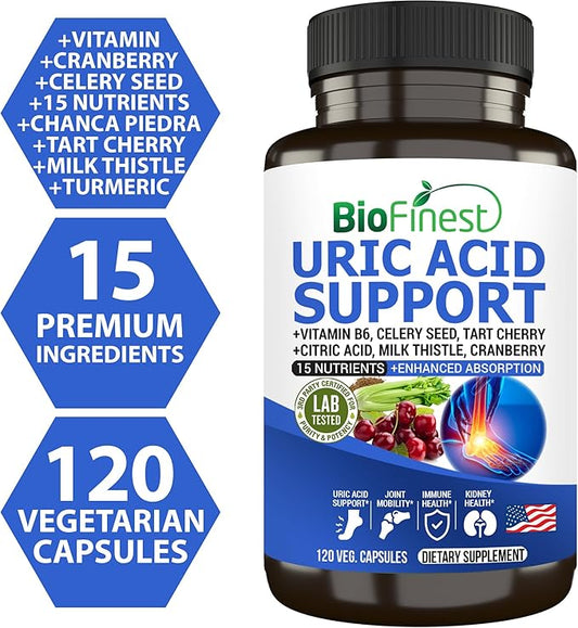 Uric Acid Support Supplement 15 Nutrients (120s)