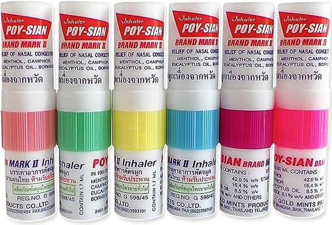 POY-SIAN Mark II Menthol Aromatherapy Nasal 6)