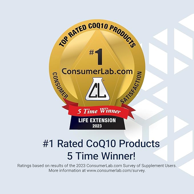 Life Extension Super Ubiquinol CoQ10 CoQ10, shilajit, 60 softgel