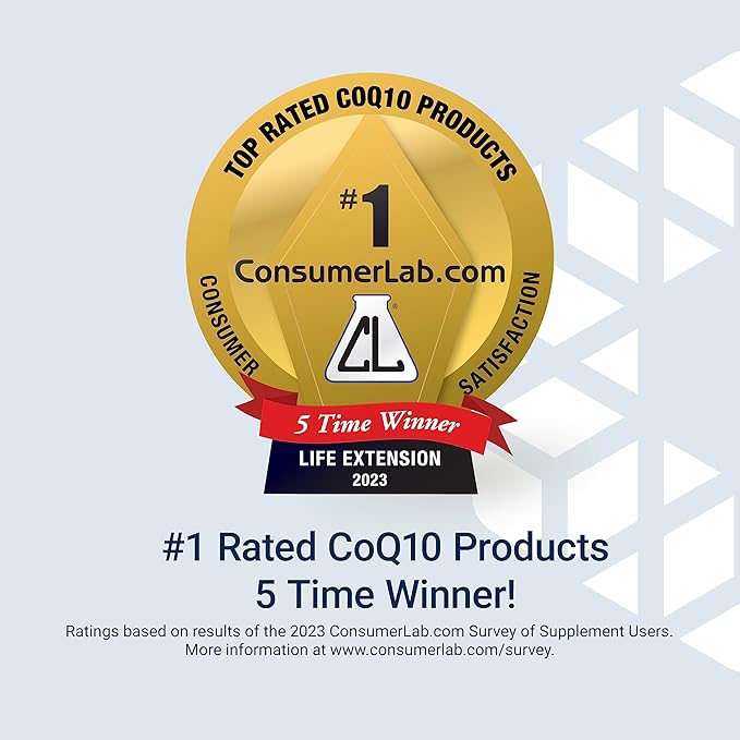Life Extension Super Ubiquinol CoQ10 CoQ10, shilajit, 60 softgel