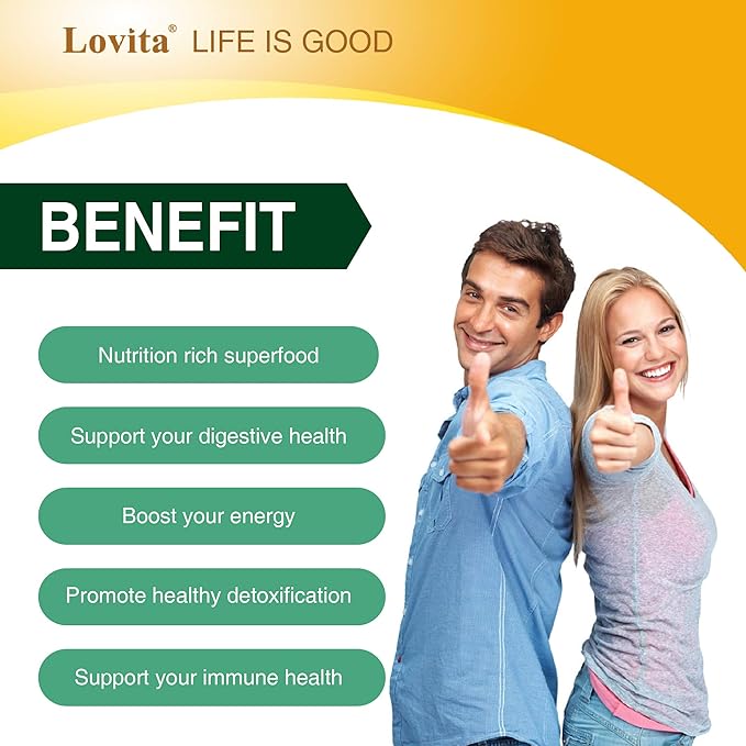 Lovita Organic Spirulina 1000mg per Tablet, Natural Multivitamin Superfood, 100% Vegan Spirulina Tablets, Non-Irradiated, 90 Vegetarian Tablets (Pack of 3)