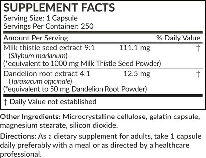 Futurebiotics Milk Thistle Silymarin Marianum & 250 Capsules