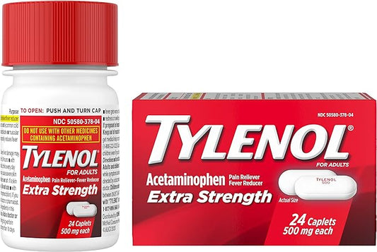 Tylenol Extra Strength Caplets with 500 24 ct