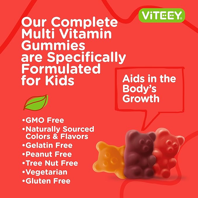 Kids Multivitamin Gummies, Complete Daily Essential 12 Essential