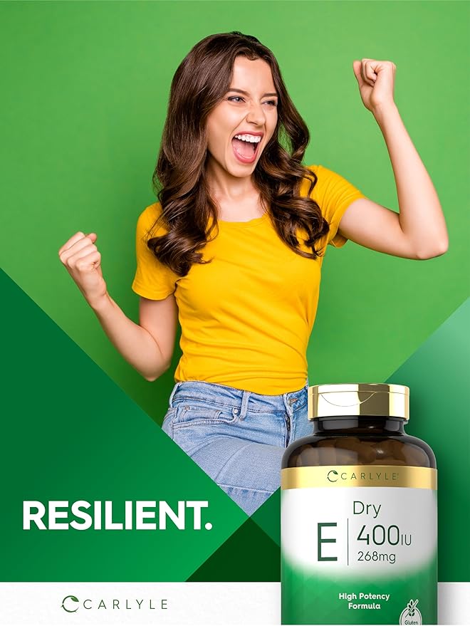 Carlyle Dry Vitamin E 400 IU (268mg) | 120 Capsules