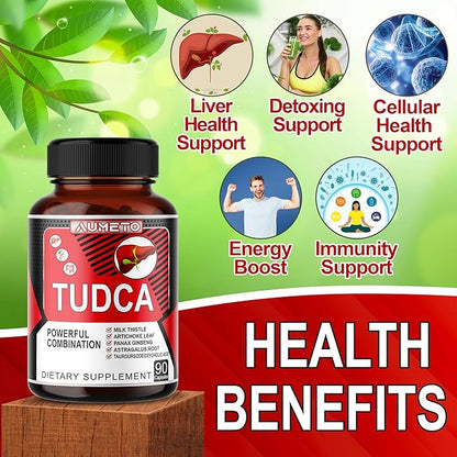 TUDCA Supplement (Tauroursodeoxycholic Acid) with Milk (90 Count 1))