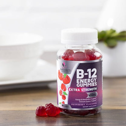 Vitamin B12 Energy Gummies 4500mcg Chewable B-12 Gummy 120 Gummies