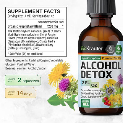 Alcohol Detox Tincture 2 Fl.Oz.