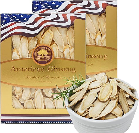 American Ginseng Slices from Wisconsin (Sliced 2 Boxes 8 Ounces)