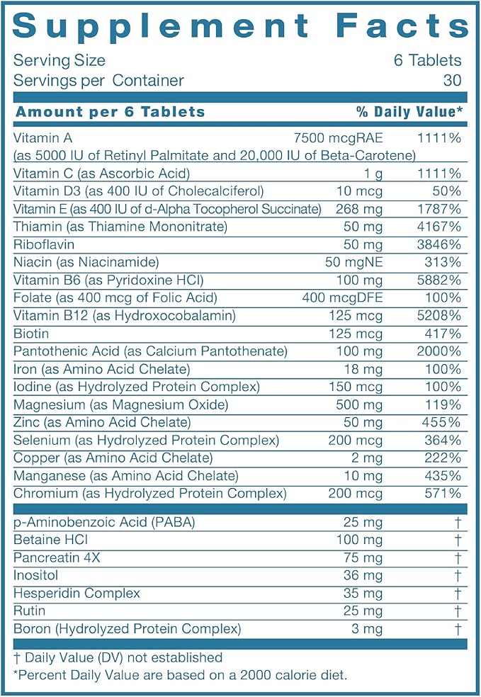Androvite for Men 500mg, Multimineral D3, Calcium-Free 180 Count