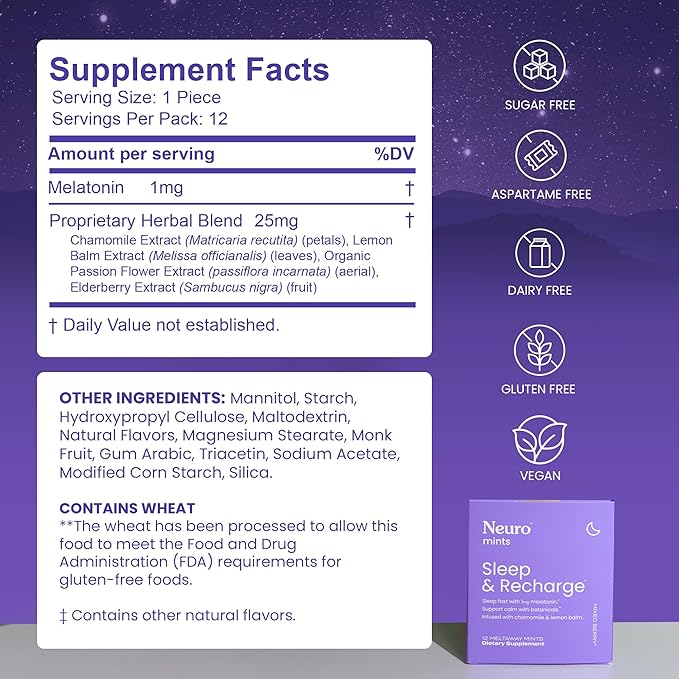 Neuro Melatonin 1 mg Sleep & (144 Pieces)