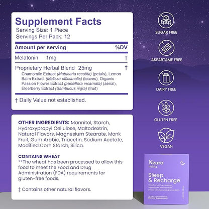 Neuro Melatonin 1 mg Sleep & (144 Pieces)