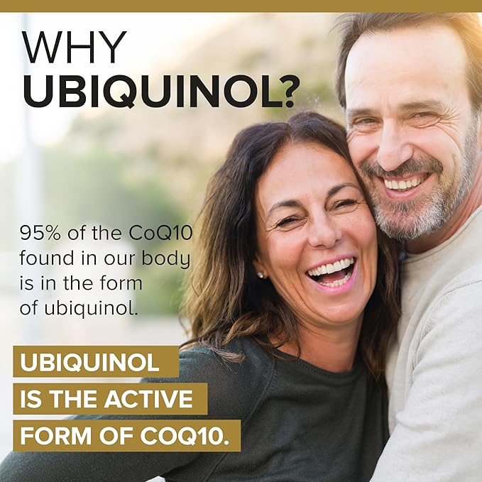 Qunol Ubiquinol CoQ10 200mg Softgels, Powerful CoQ10, 120ct 120ct Softgels