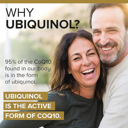 Qunol Ubiquinol CoQ10 200mg Softgels, Powerful CoQ10, 120ct 120ct Softgels