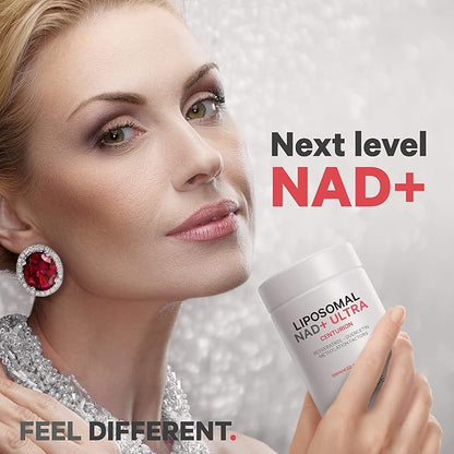 Codeage Liposomal NAD+ with Resveratrol & Vitamin B - NAD Plus Ultra for Energy & Healthy Aging Support - NAD Vitamin Supplement with Quercetin, Betaine, Riboflavin - Bioavailable - 90 Capsules