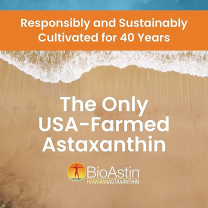 Nutrex Hawaii BioAstin Hawaiian Astaxanthin - 12mg, 60 Gummies - Farm-Direct Premium Antioxidant Supplement to Support Eye, Skin, Joint & Immune System Health - Non-GMO & Gluten-Free