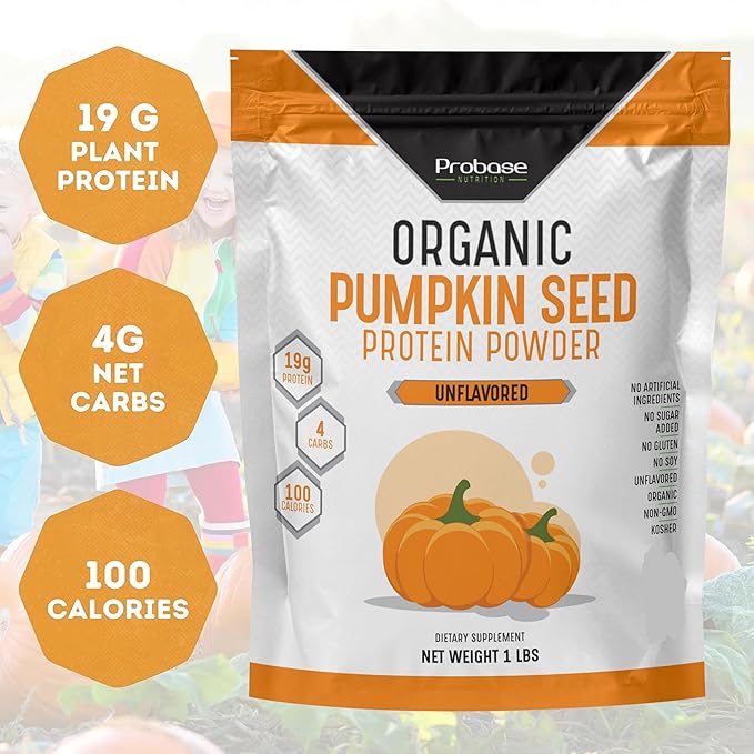 Organic Pumpkin Seed Protein Powder, Plant 1 lb