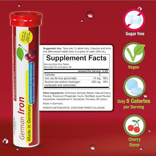 T&D German Iron 14 mg 100 Vegan