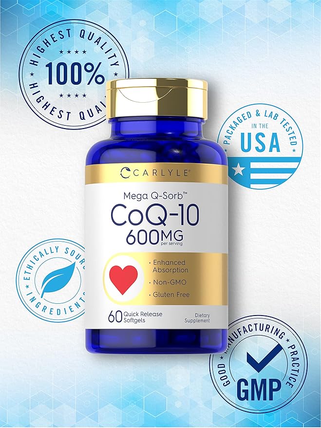 Carlyle CoQ10 600 mg 60 Softgels Q-10 |
