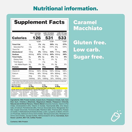 KETO CHOW CARAMEL MACCHIATO - 1 MEAL PACK