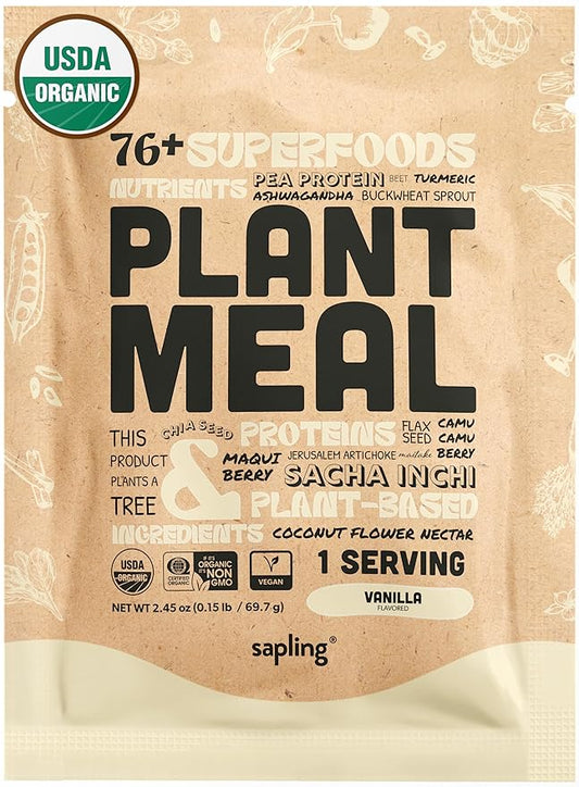 Plant Meal Replacement Shake 25g of 76+ Organic 1 Serving