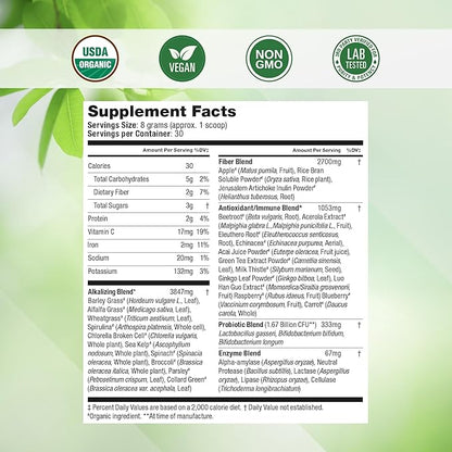 Super Greens Daily Greens Superfood Powder w/20+ Whole 30 Servings