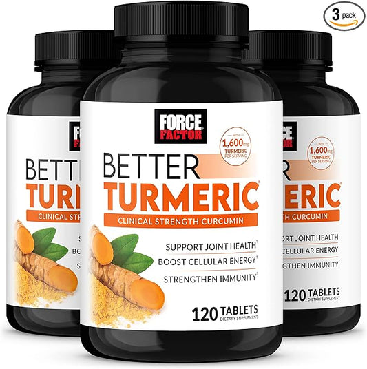 FORCE FACTOR Better Turmeric 3-Pack Joint 360 Tablets,