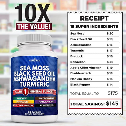 NEW AGE Sea Moss Black Seed