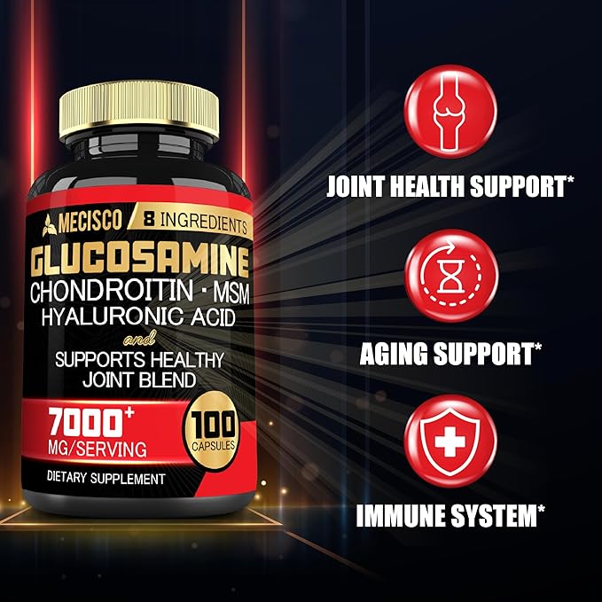7000mg Glucosamine Chondroitin MSM with Immune 100 Capsules
