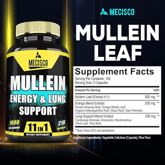 210 Capsules - 11in1 Mullein Leaf