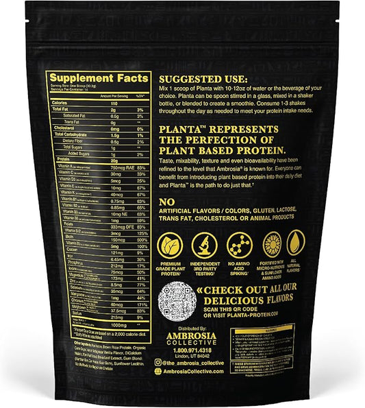 Ambrosia Planta - Premium Organic Plant-Based 14 Servings