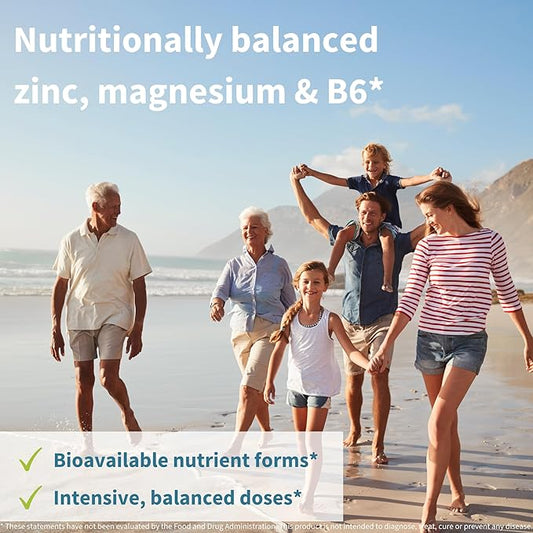 Neurobalance, High Absorption Zinc Magnesium B6 24mg, Oxide-Free B6, 120 120 Tablets,