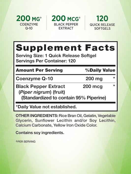 CoQ10 200mg | 120 Softgels |